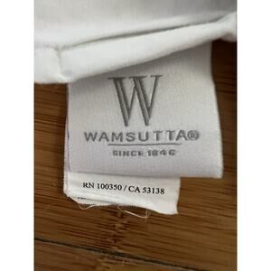 WAMSUTTA 500 Thread 100% PIMA Cotton Grey Flat Sheet FULL Size